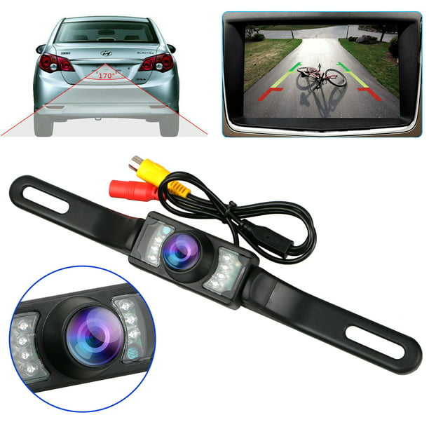 5" Monitor 170° 7LED Car Backup Camera Rear View HD Parking System Night Vision